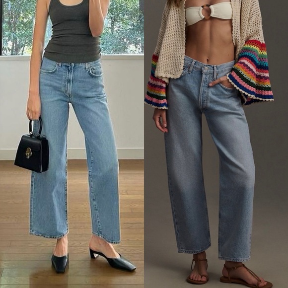 AGOLDE Harper Crop Straight Leg Hassle Jeans